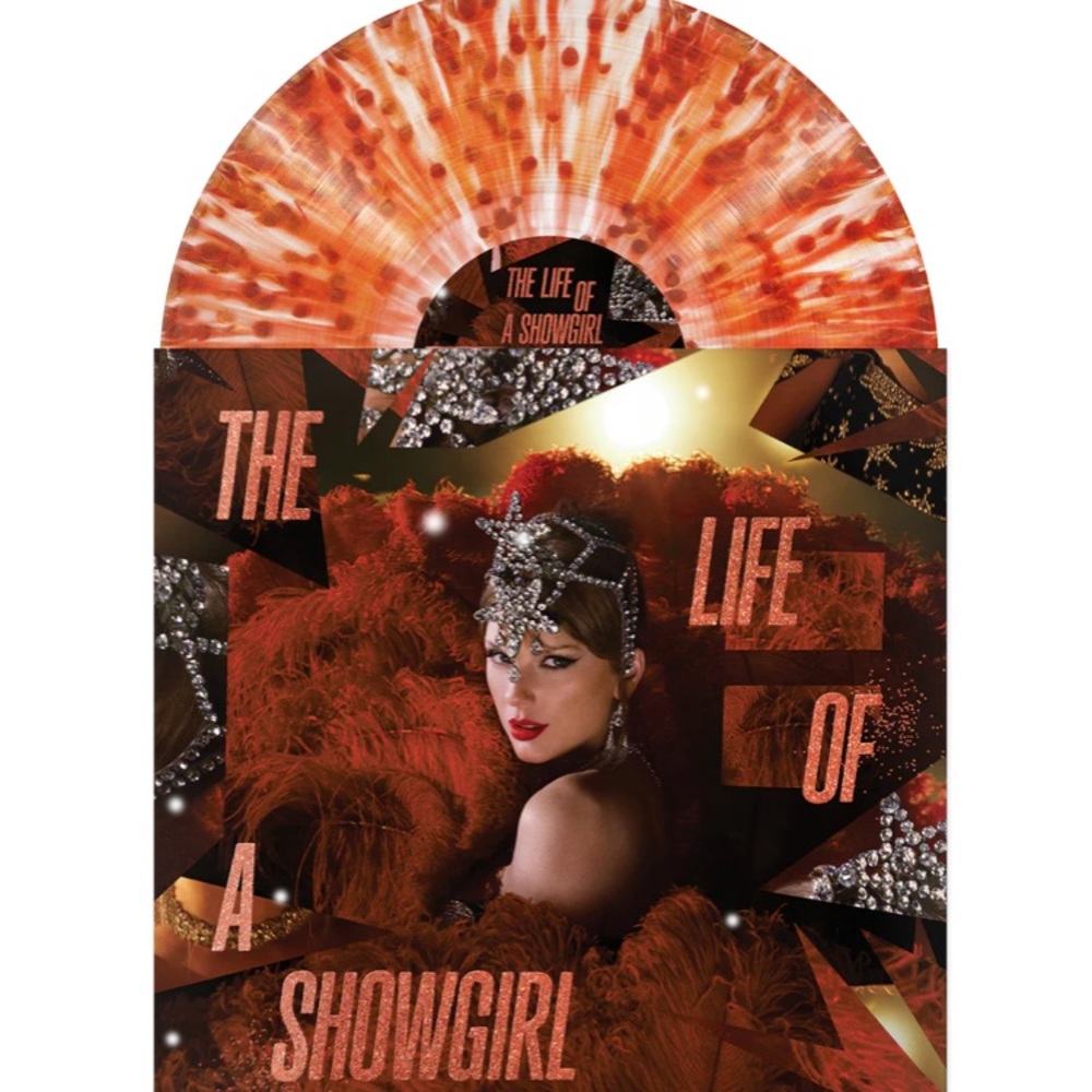 Life of a Showgirl Vinyl record - unique variant ! Tiny Bubbles in Champagne!
